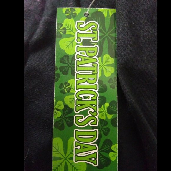 Irish Dragon Cross Black T-Shirt Side S - Picture 10 of 16